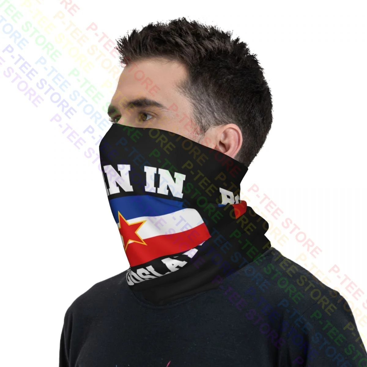 Nacido en Hungría Jugoslavija yugonostálgico hecho en bandera cuello polaina Bandana bufanda máscara facial pesca