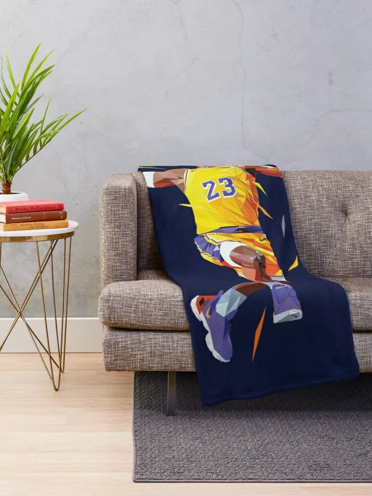 LeBron James lowpoly Throw Blanket Sofa Quilt Bed Blankets