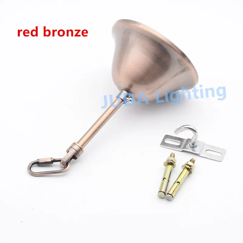 Iron Ceiling Rose Ceiling Plate with M10 Tube Rod and Connection Ceiling Canopy for vintage Retro Lamp Base LED Lamp DIY