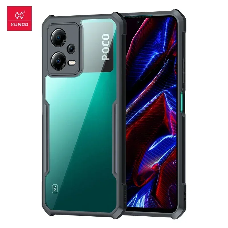 

Xundd For POCO X5 Pro Case,For POCO X5 X4 Pro 5G X3 Airbag Bumper Shockproof Shell Back Lens Protection Phone Case Funda Coque