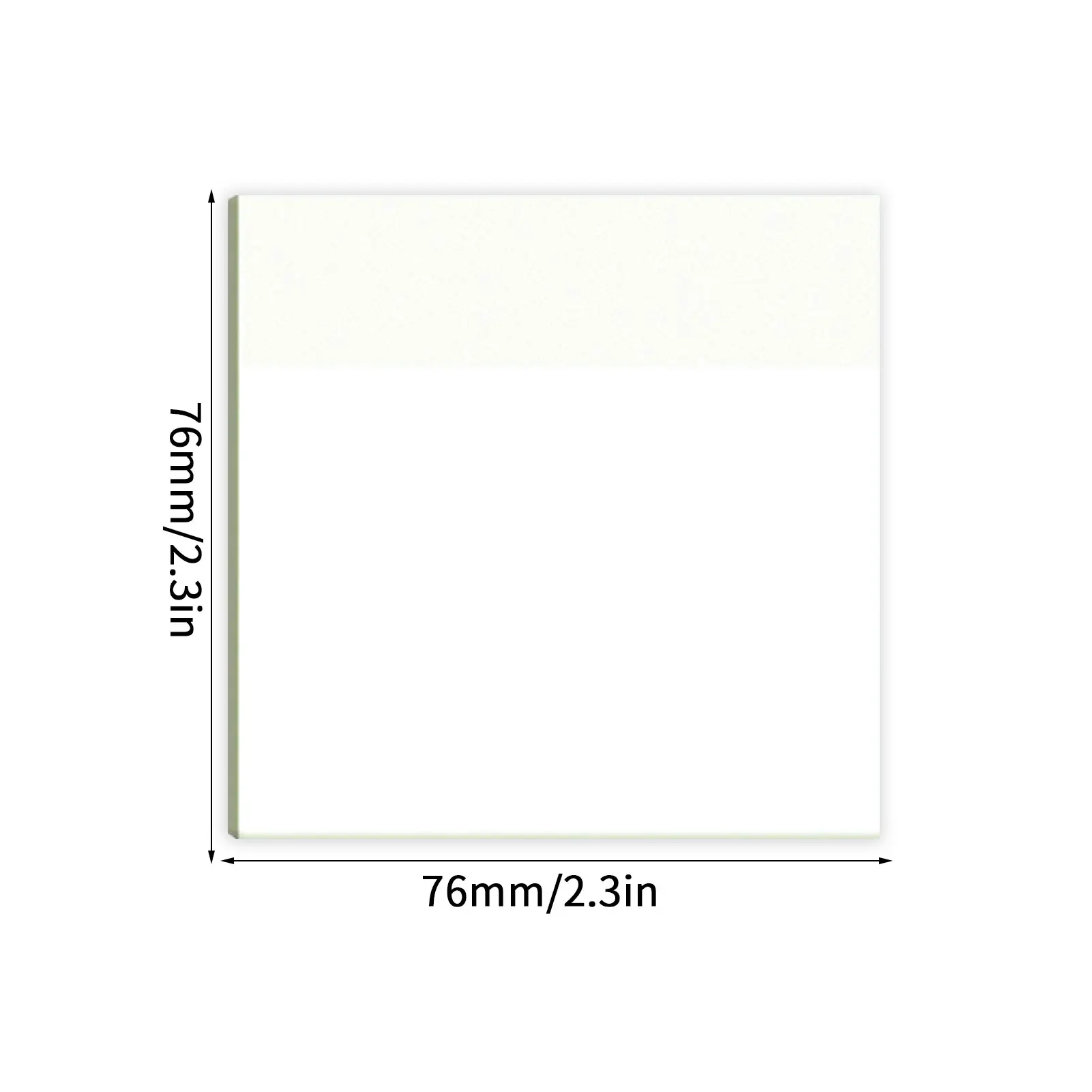 Note adesive trasparenti 50 fogli Carte adesive impermeabili Blocco note trasparenti autoadesivi Forniture per ufficio scolastico