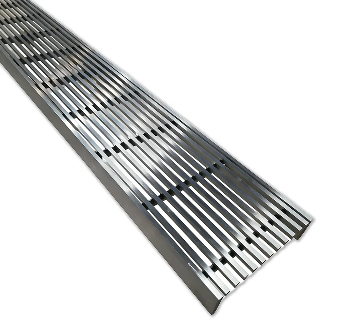 304/316 Durable Stainless Steel Modern Grille Gutter Trench Drain Grating Cover For Walkway And Warehouse