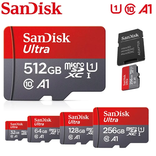 Imagen 1 del producto Tarjeta SanDisk Extreme de 512 GB Micro SD TF UHS-l, tarjeta de memoria de alta velocidad de 32 GB A1, 64 GB, 128 GB, 400 GB, 512 GB, 1 TB U3 A2 V30 para teléfono y tableta