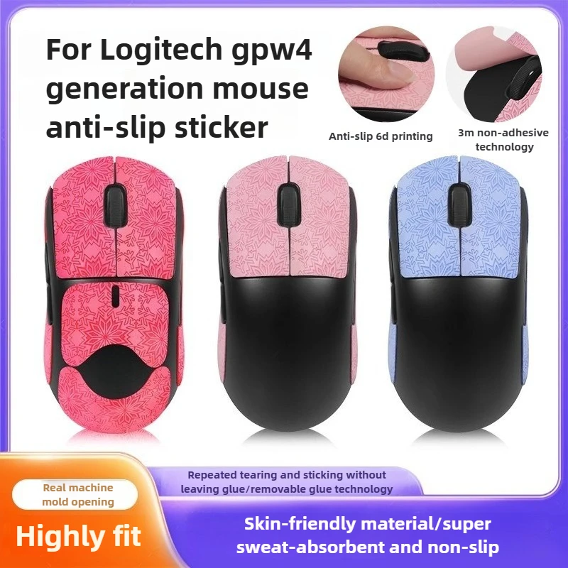

Premium Anti-Slip Full-Wrap Sweat-Absorbing Palm Stickers Perfect Fit For Logitech G Pro Wireless1/ 4 (GPW4) Mouse