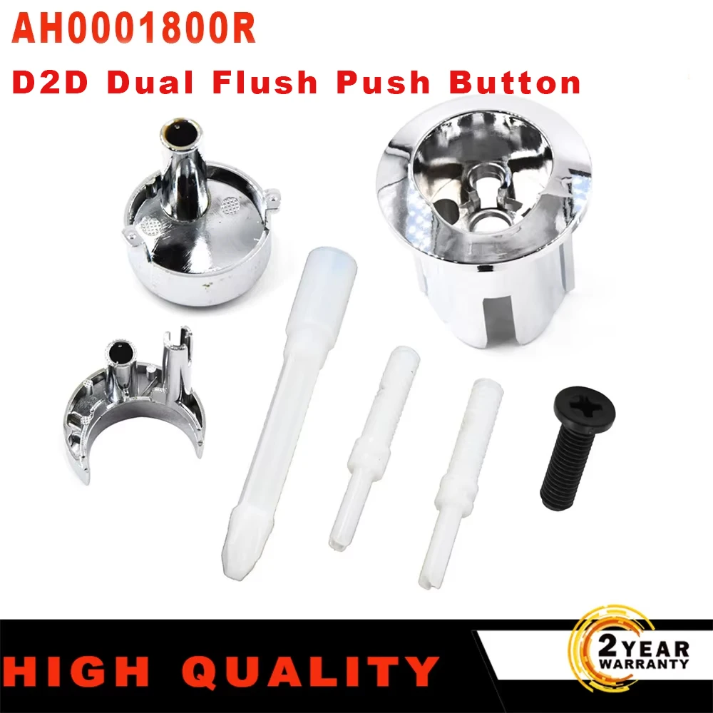 For Roca AH0001800R Dual Flush Push Button Threaded Push Rods Short Body D2D Chrome New Style