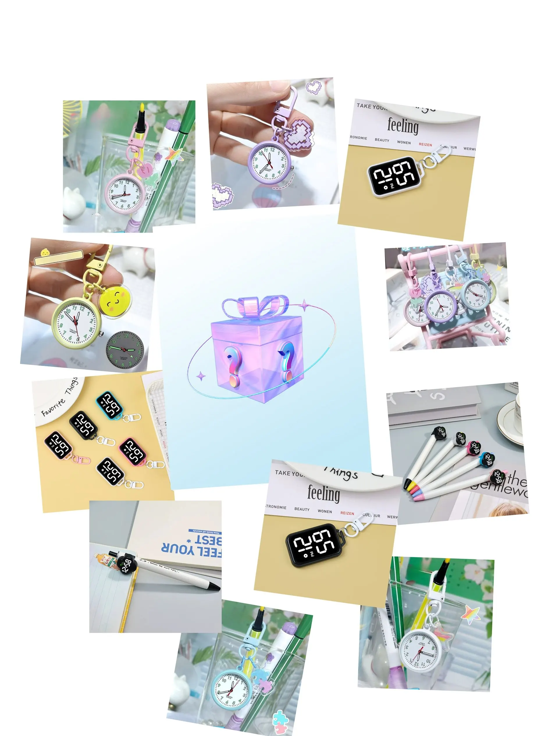3-Piece Set, Surprise Blind Box, 100% Winning Rate, Randomly Including 3 Watches Shown in the Picture (Without Box)