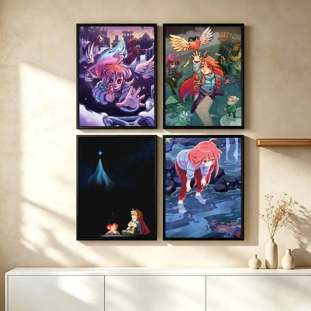 C-Celeste Game Pixel Game Poster High Quality Dorm Living Room Aesthetic Wall Decoration Painting Stickers Gift