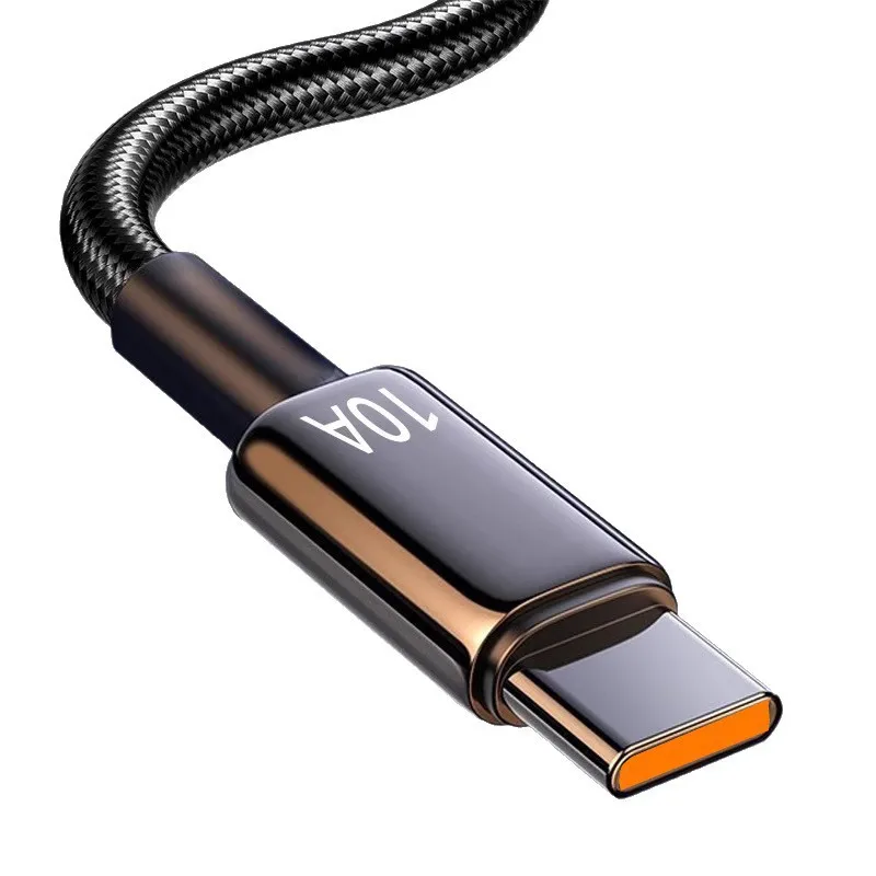 10A Super Fast Charging USB-C Data Cable, Compatible with Huawei, VIVO, Xiaomi, OPPO, Honor Phones, Suitable for Car Charging