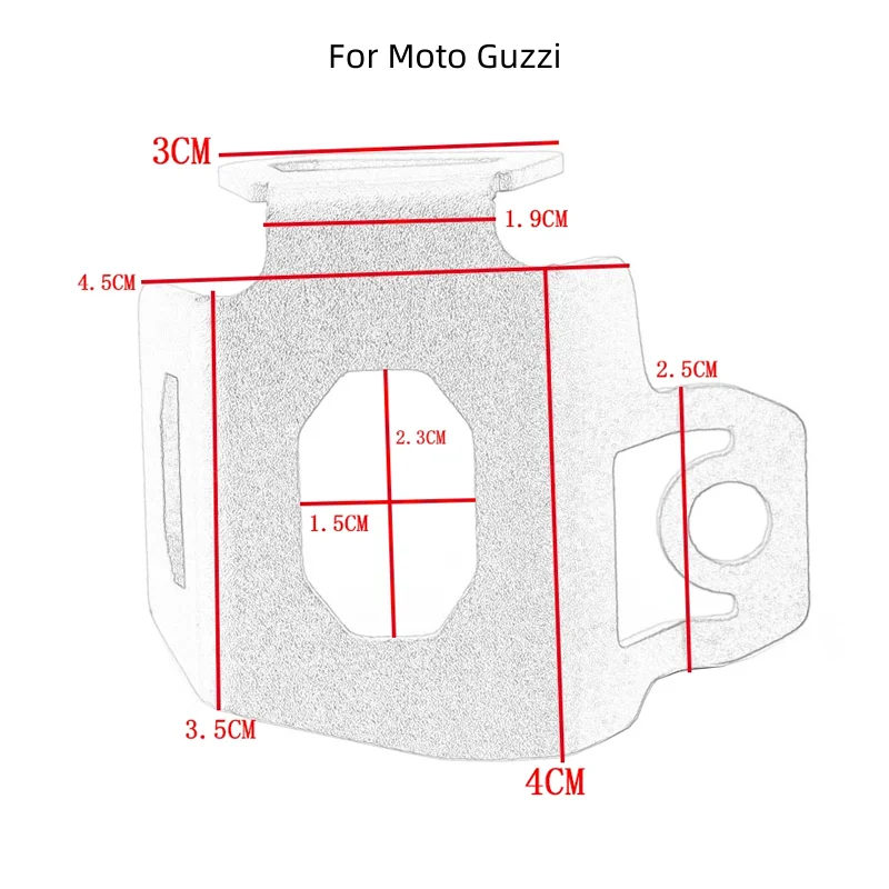 For Moto Guzzi Breva 850 1100 1200 GRISO BREVA 1100 Motorcycle Rear Brake Fluid Reservoir Guard Cover Oil Tank Cup Protection