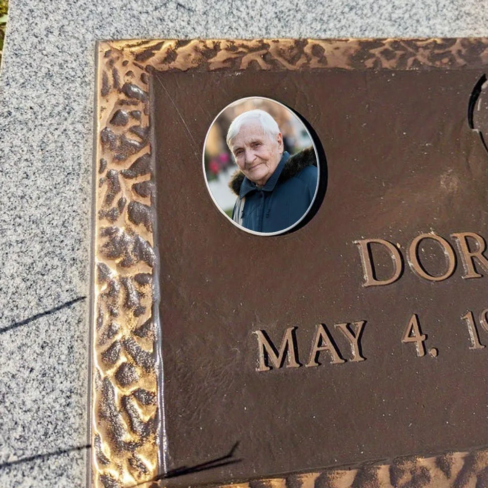 

2D Flat Not 3D 1pc Custom Photo Memorial Headstone Tile Halloween Christmas Hanukkah Easter Thanksgiving Indoor Outdoor