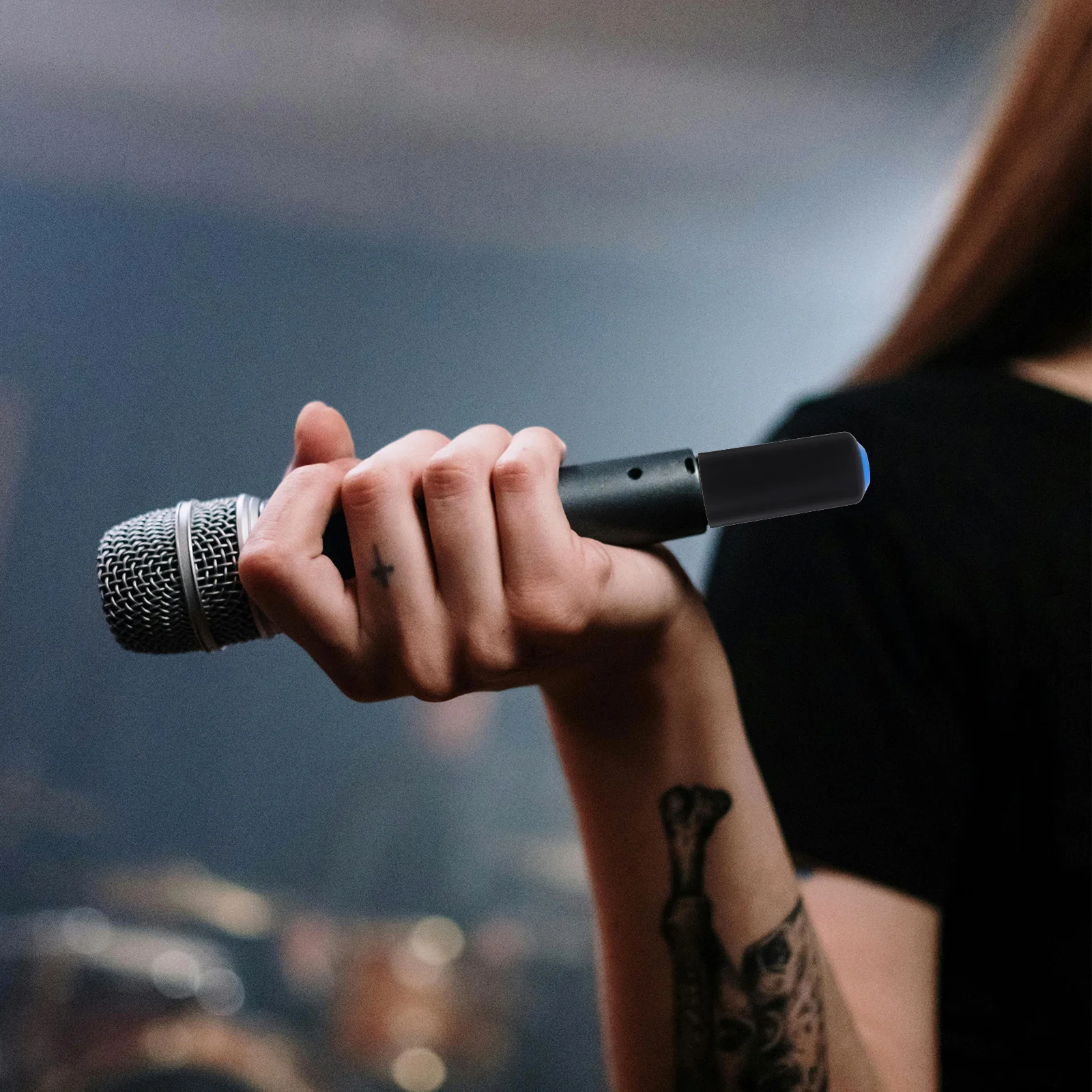 

4Pcs Microphone Covers Easy Install Wireless Mic Screw on Cover for Pgx2 4slx24 Pg58