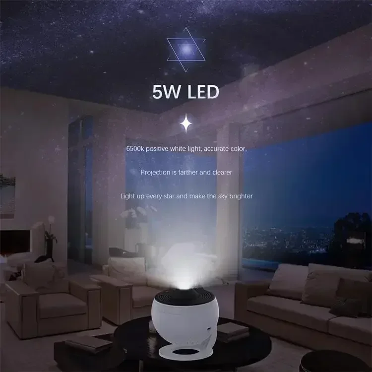 New LED Night Galaxy Projector Starry Sky Projector 360° Rotate Planetarium Night Lamp For Room Decorative Children Kids Gift