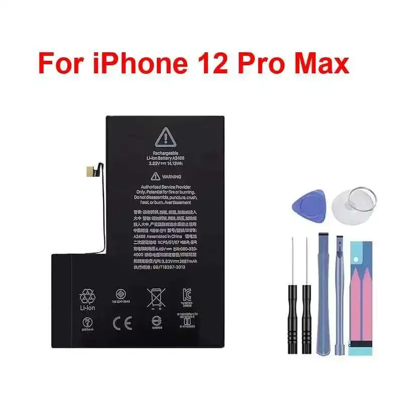 

Экологически чистый аккумулятор для мобильного телефона Apple iPhone 12 Mini 12 Pro Max A2176 A2398 A2399 A2400 A2342 A2410 A2411
