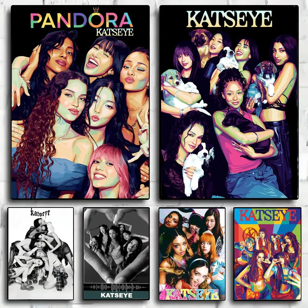 K-KatSeye SINGER Poster Modern Aesthetic Wall Art Poster, Bedroom Home Decor Gift