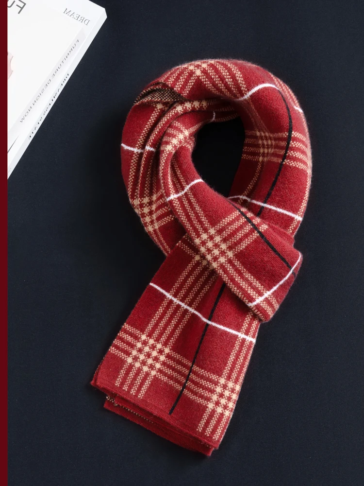 

35% cashmere scarf size 180 * 30 for women's autumn and winter outdoor wear, warm knit cashmere scarf shawl 100%