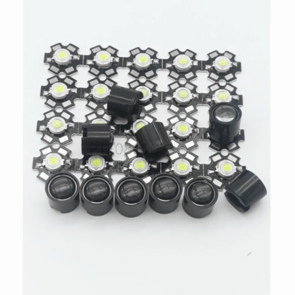 

10pcs Black White 10 Degree 45 Degree 60 Degree 90 Degree LENS Collimator 14.5mm For 1W 3W 5W High Power Star LED Light