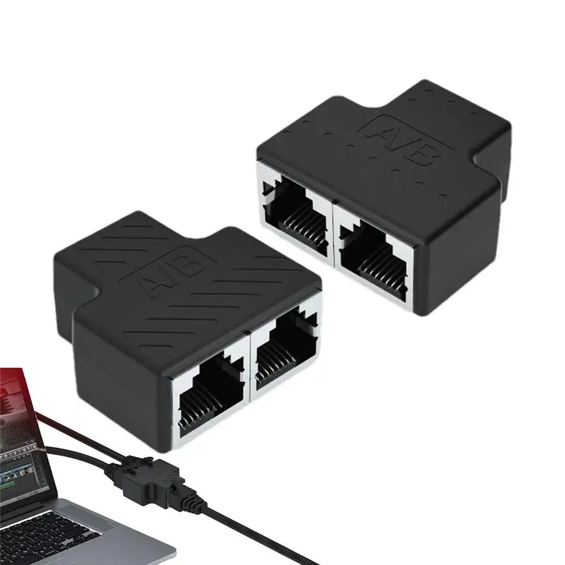 

RJ45 Connectors Ethernet Coupler RJ45 Network Cable Prolong Coupler Network Cable End Flexible Extender Stable Connection