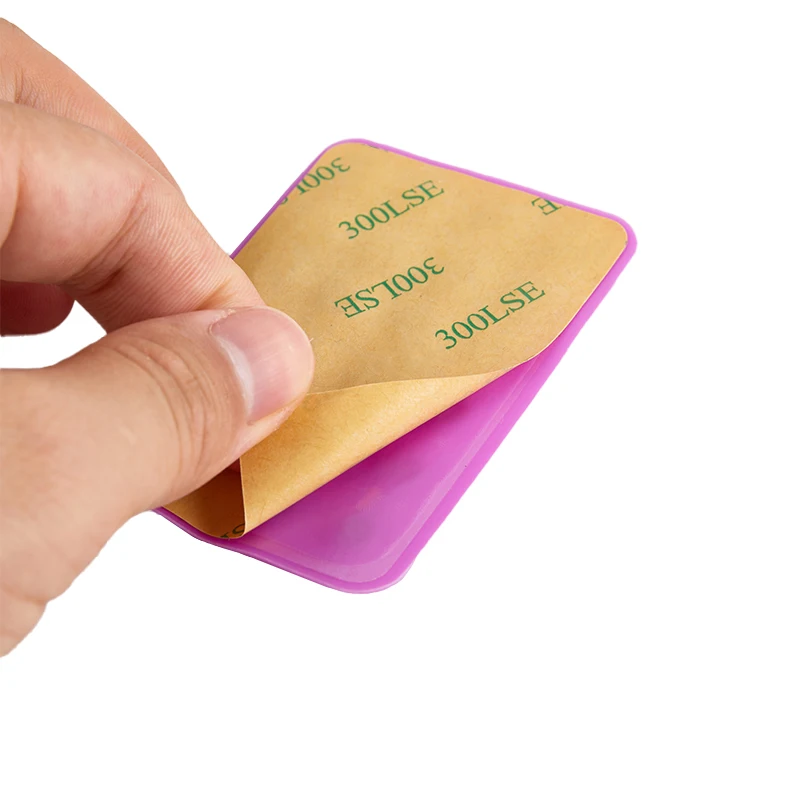 Silicone Suction Phone Case Adhesive Mount Card Holder For Phone Case Compatible With Mainstream Mobile Phone Case Accessories