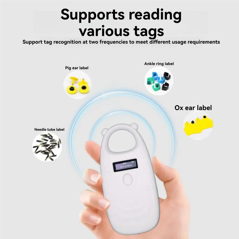AT41 ペット動物 RFID チップリーダーハンドヘルド 134.2Khz 125Khz EMID/FDX-B USB/Bluetooth 猫犬スキャナタグ