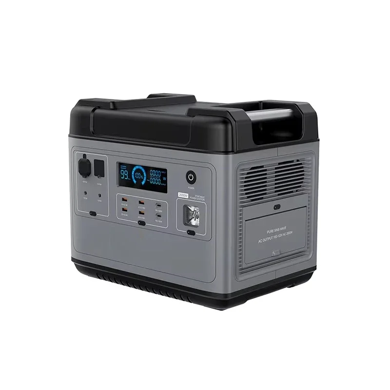 Solar 2000 watts off-grid solar cell portable power station