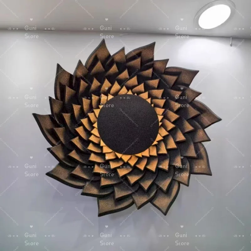 ROLLO Sunflower Wall Light Living Room Matte Texture Hotel Lobby Coffee Shop Restaurant Engineering Wall Light