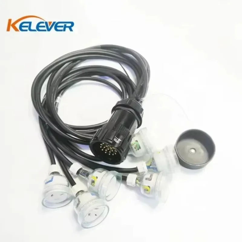 2026/2519 Pin Male to 6 Female 10A Outlets Socapex Tails Cable