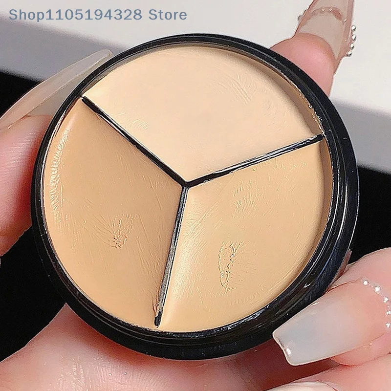 [MP]DIKALU 6.5 กรัม พาเลทคอนซีลเลอร์เนื้อครีม 3 สี ปกปิดรอยคล้ำใต้ตา สิว รูขุมขน คอนซีลเลอร์เนื้อครีม ช่วยให้ผิวหน้ากระจ่างใส