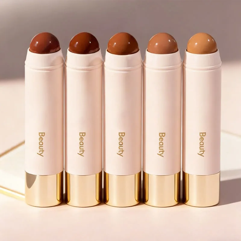 Barra de Contorno Bronceadora de Larga Duración, Cosméticos Naturales Resistentes al Agua, Contorno Líquido Color Bronce, Maquillaje de Belleza Resistente al Agua