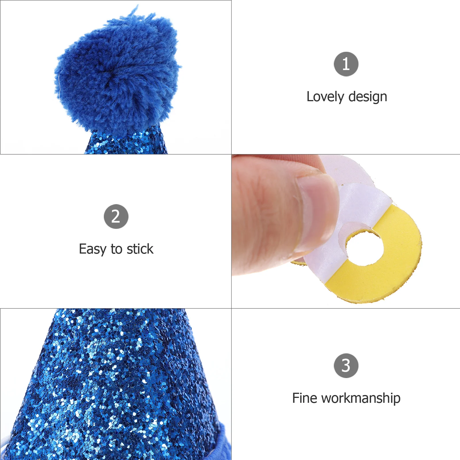 

1Set Dog Birthday Party Supplies Outfit with Bowknot Hat and Tie Set for Small Pets Adorable Festival Celebration