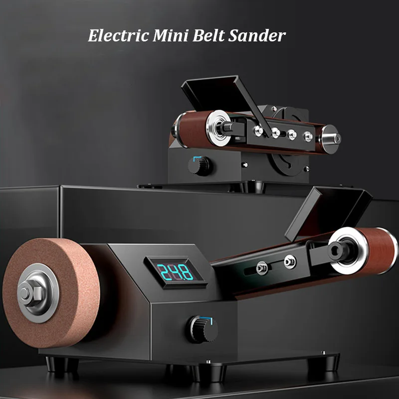 

Mini Belt Sander Electric Sanding Polishing Grinding Machine Abrasive Belt For Wood Metal Knife Leather