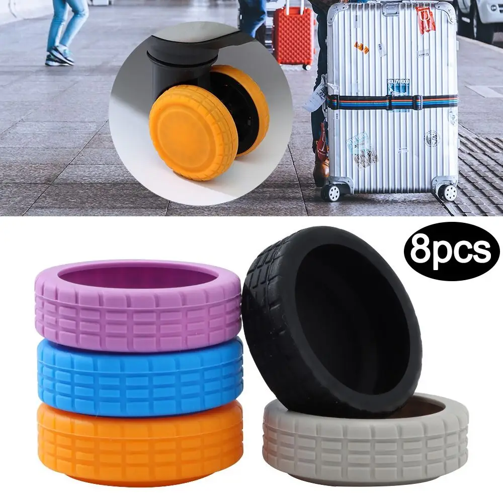 

Silicone Luggage Wheels Protector Reduce Wheel Wear Noise Wheels Guard Cover Suitcase Wheels Protection Cover
