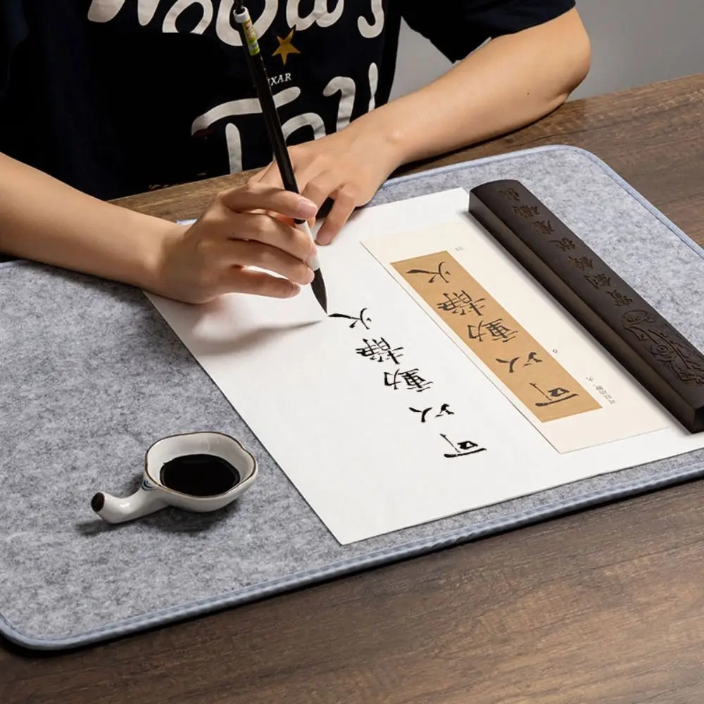 Anti Permeation Calligraphy Felt Pad Table Mat Writing Painting Drawing Felt Pad Thicken Wool Mixed Fiber