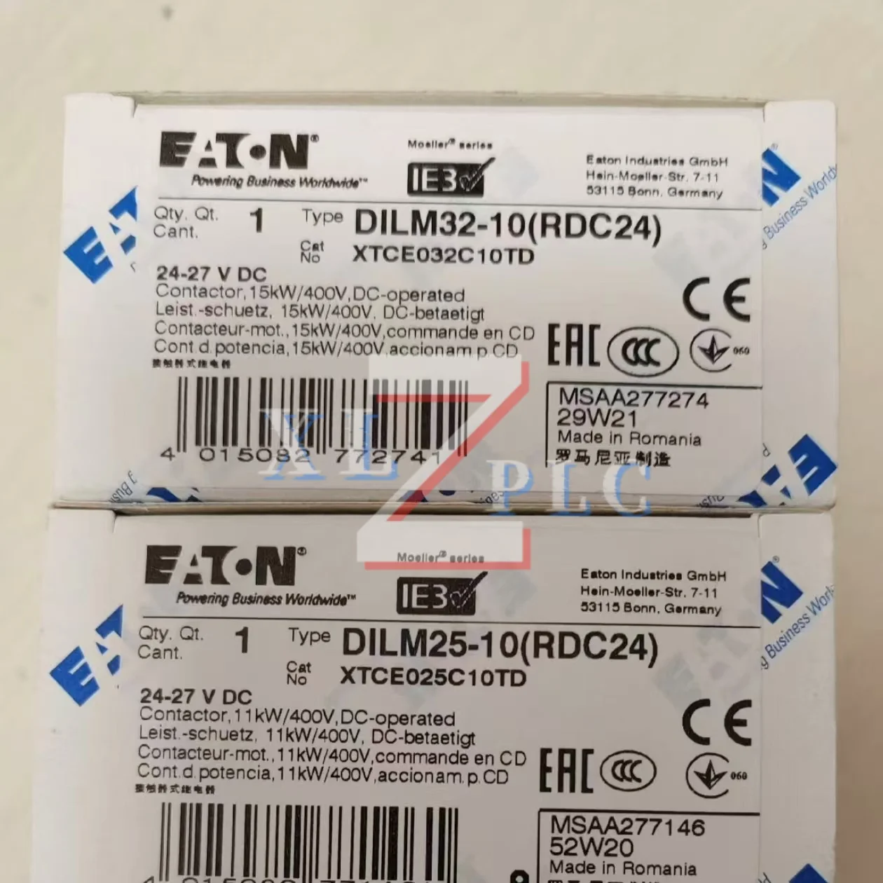 新しいオリジナル DILM32-10(RDC24) DILM9-10 XTCE009B10TD 24VDC コンタクタ