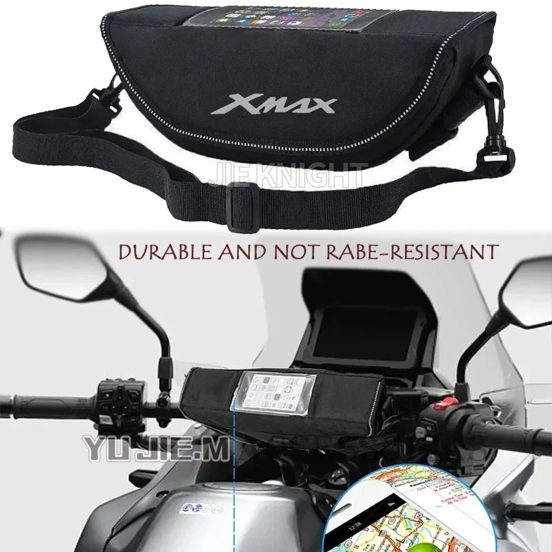 

2024 For YAMAHA XMAX 125/200/250/400 XMAX125 XMAX200 XMAX250 XMAX400 Waterproof Bag Storage Handlebar bag Travel Tool Bag