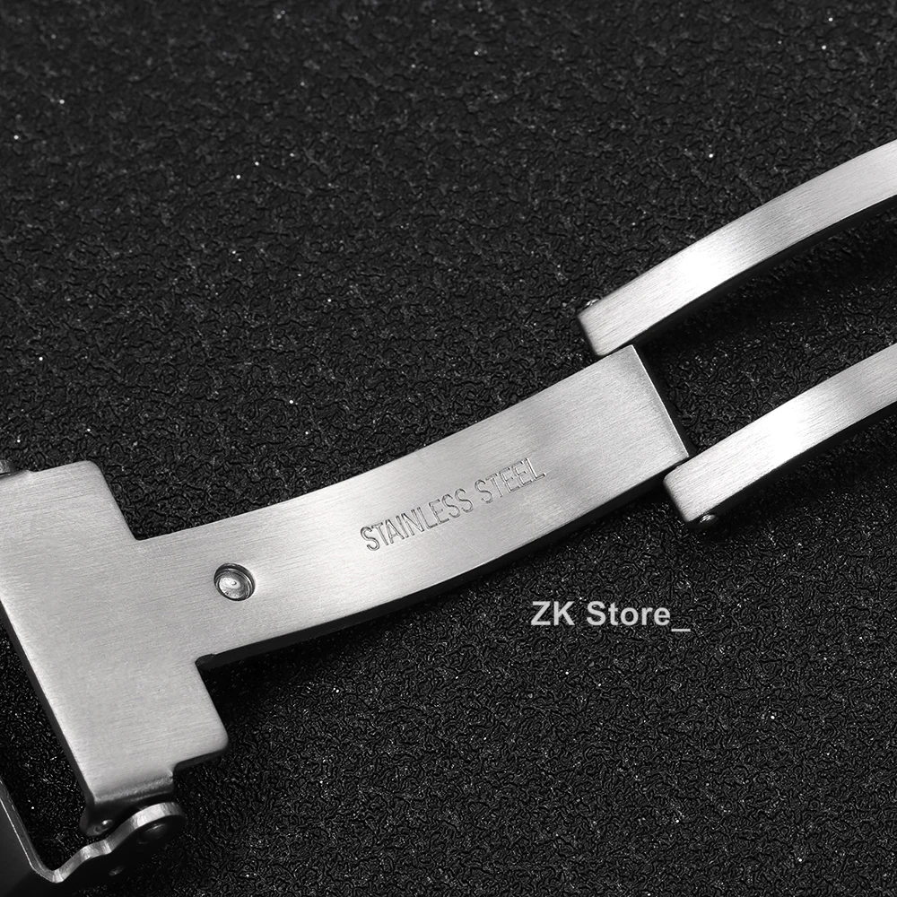 18mm 20mm 22mm Watch Clasp Folding Buckle 316L Solid Stainless Steel Men Women Watch Buckle Watch Strap Accessories with Pins