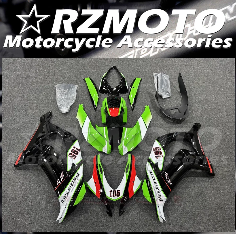 4Gifts New ABS Motorcycle Fairings Kit Fit For KAWASAKI ZX-10R 2016 2017 2018 2019 16 17 18 19 Bodywork Set Custom Green Red