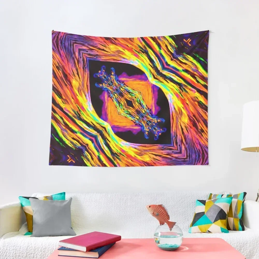 

An Ultraviolet Kiss - Neon Dreams Tapestry Carpet Wall Wallpapers Home Decor Wall Hanging Wall Tapestry