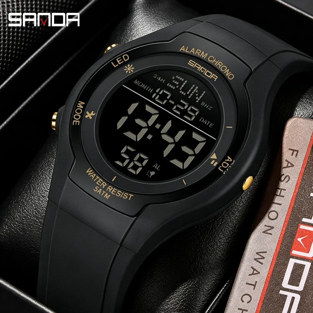 SANDA Fashion Top Brand Digital Watch Men Waterproof Ms Sport Watches Boy Girl Electronic Watch Relogio Masculino