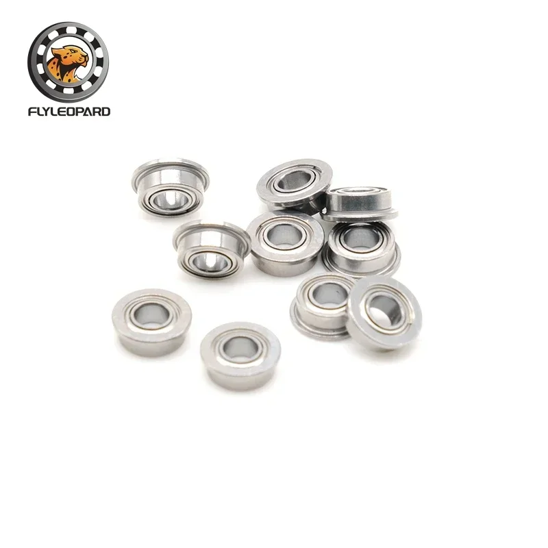 2PCS F683ZZ Bearings ABEC-7 3x7x3 mm High Precision Metal Shielded Flanged Ball Bearing