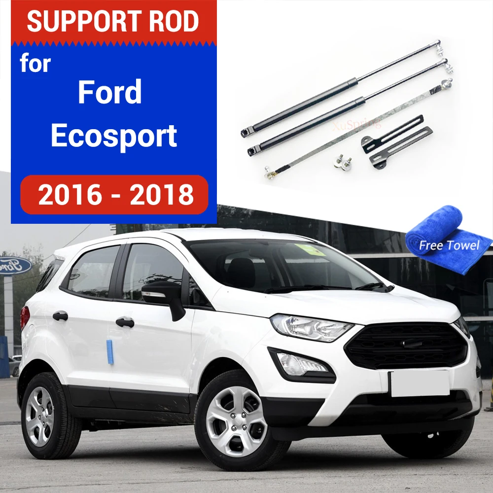 Car Front Hood Gas Strut Bars Hyudrailic Rod Damper Shock Absorber Lift Supports Styling For Ford Ecosport B515 2016-2020