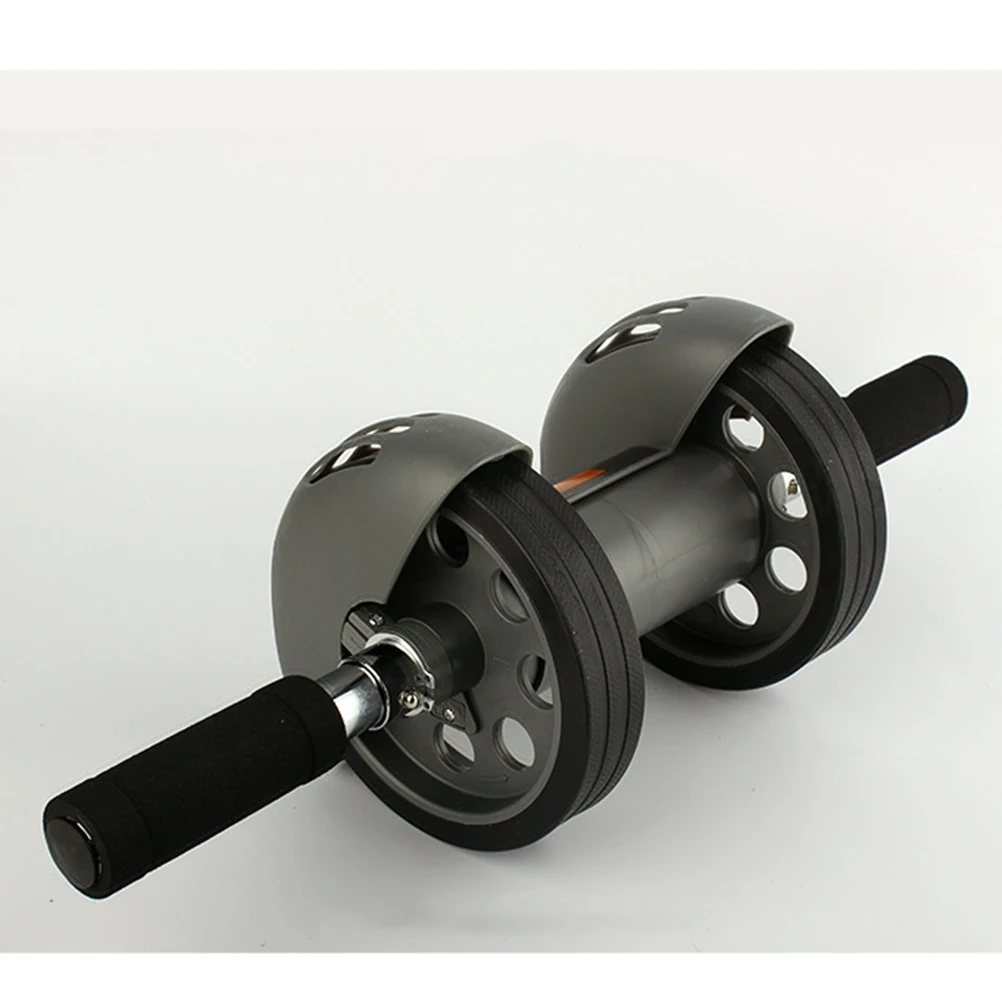 

2 Wheels Exercise Abdominal Roller Auto Handle Wheel Training Tool Kneeling Pad Fitness Ab Wheel Core Trainer
