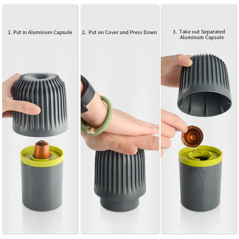 2023 Nieuwe Abs Plastic Koffie Recycler Tool Nespresso Aluminium Capsules Recycler Koffie Maalt Doos Capsule Recycling