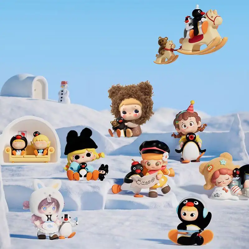 

Pingu 45th Anniversary Adventure Series Blind Box Anime Doll Figure Ornament Model Cute Desktop Decoration Mystery Bag Toy Gift