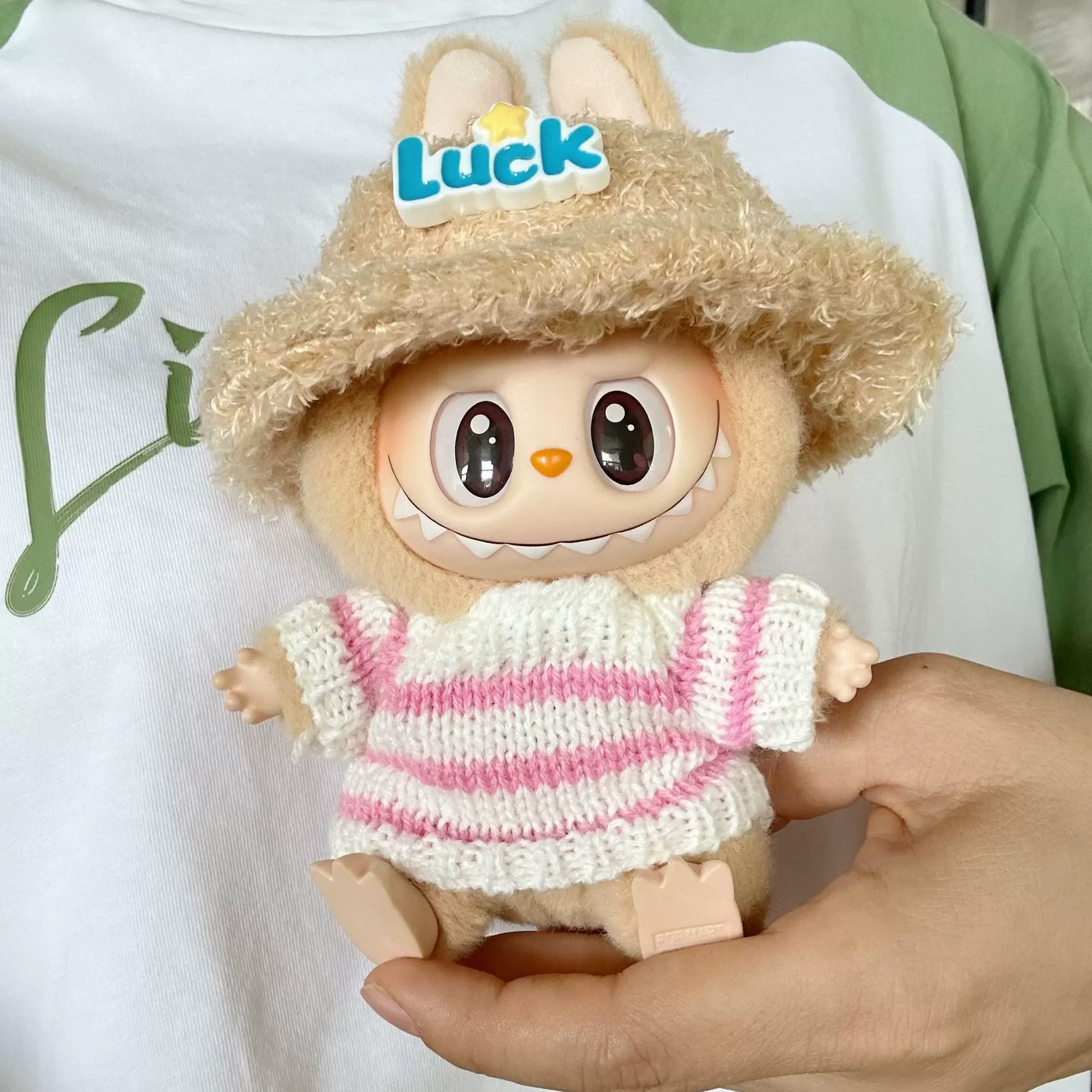 LABUBU 인형 의류 액세서리 15-17cm 라부부 아이돌 V1 V2 스타일리시 의상 스포츠 레저복 선물