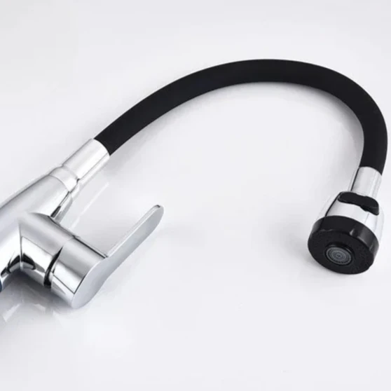 360° Rotation Kitchen Faucet Household Single Handle Sink Basin Faucet 2 Modes Spray Hot and Cold Mixing Tap Bathroom Faucets