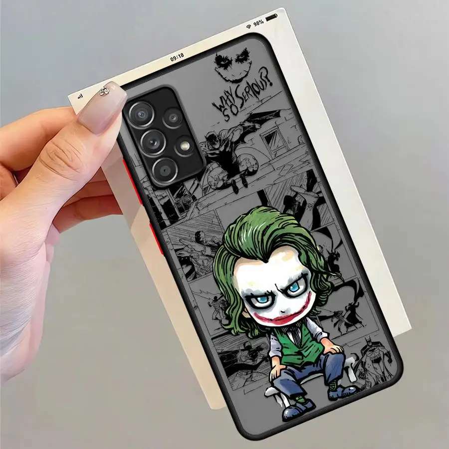 コミッククールジョーカーケース Samsung Galaxy A21s A25 A24 A53 A56 A23 A36 A33 A32 A22 A26 A72 A35 A54 A34 A52 ソフトシェル