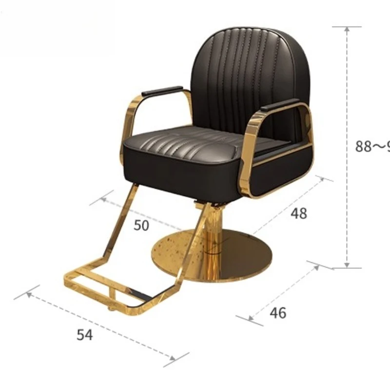 كرسي حلاقة حديث لقص الشعر، تصميم فاخر خفيف، كرسي حلاق عصري، أثاث صالون ناعم احترافي، كرسي XYBC