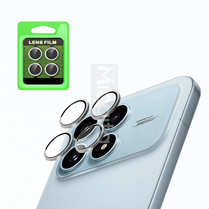 Matel Ring Camera Protector For Xiaomi POCO F8 Pro Glass Camera Lens protector 3D Design Full Cover 1/2 Pcs