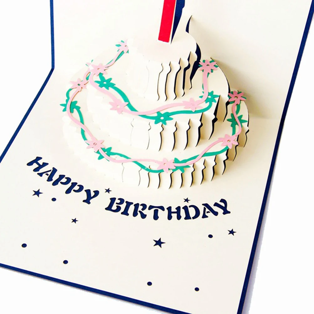 3D card birthday card cake card up greeting cards