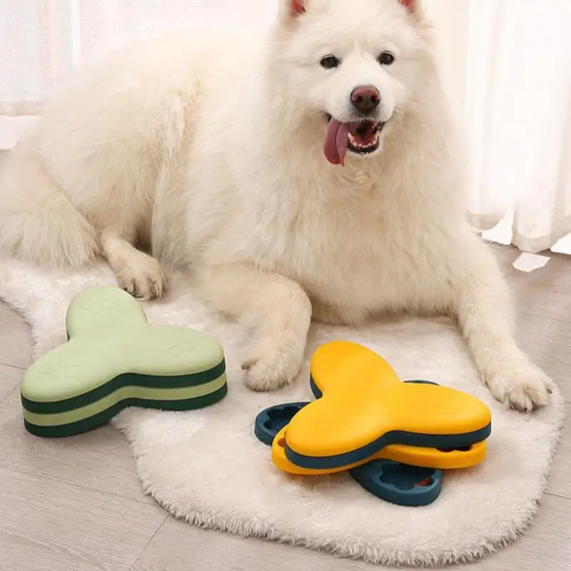 

Dog Puzzle Toy Dog Toys To Keep Them Busy 3-Layer Rotating Feeder Dispenser Pet Supplies For Training Chewing Feeding Travel